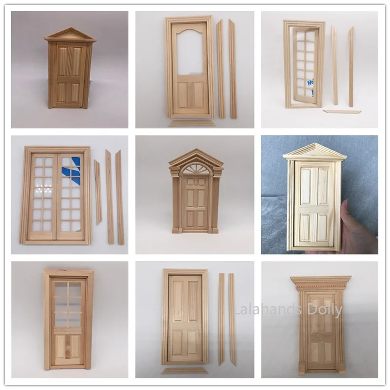 Kitchen Uncle - 1:12DIYドールハウスクラフトブティックミニドアセット人形家のリビングルームのキッチン家具装飾