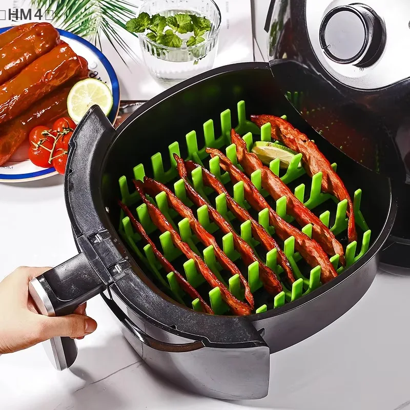 Baking Kitchen Set - 3個入り、正方形のシリコン製エアフライヤー用焼き型セット。耐熱性があり、焦げ付き防止加工が施されており、家庭用キッチンでのケーキ作りに最適な調理器具です。