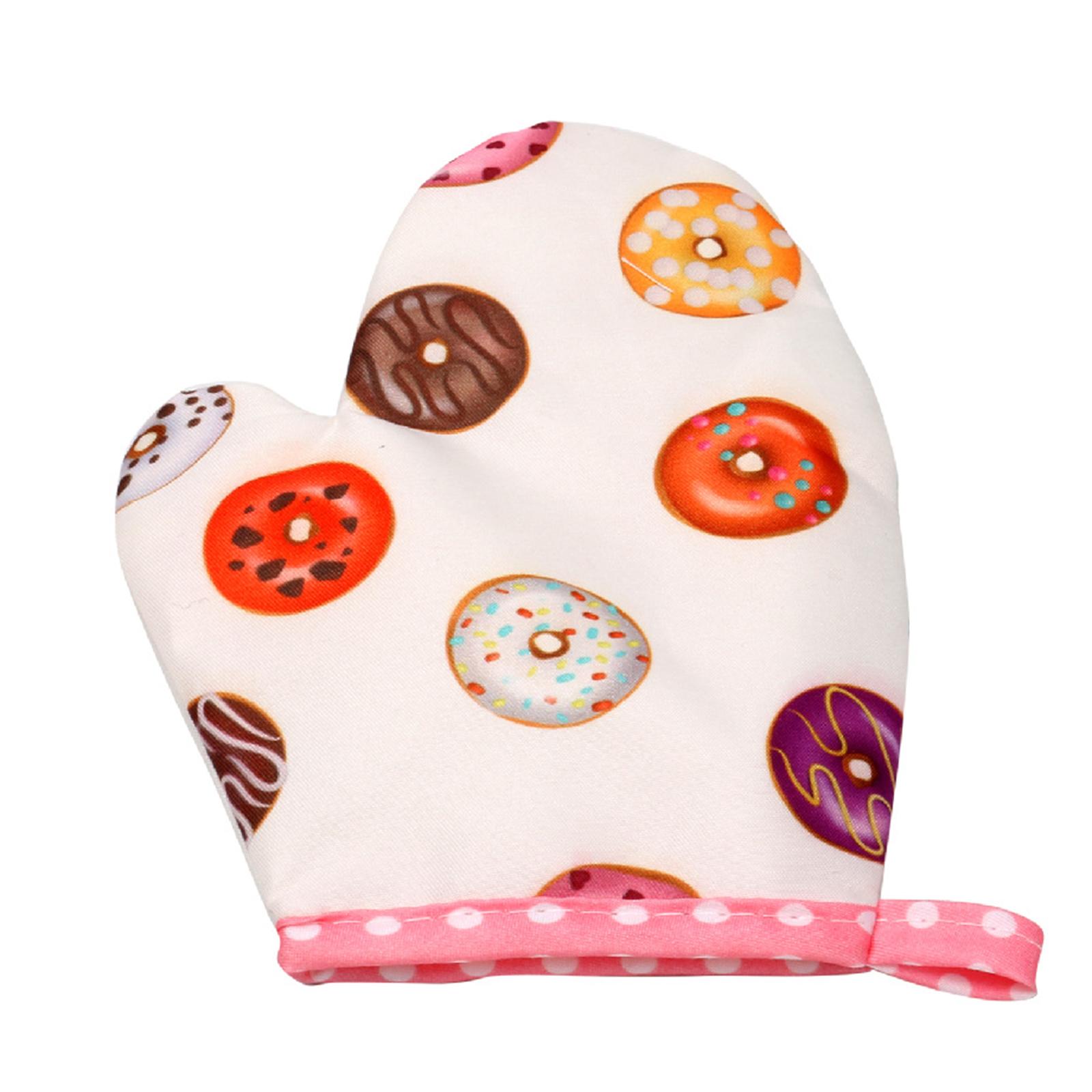子供向けの料理ごっこ遊びセット。ドーナツ柄のエプロン、帽子、 - Kitchen Kids Baking Set のレビューと価格