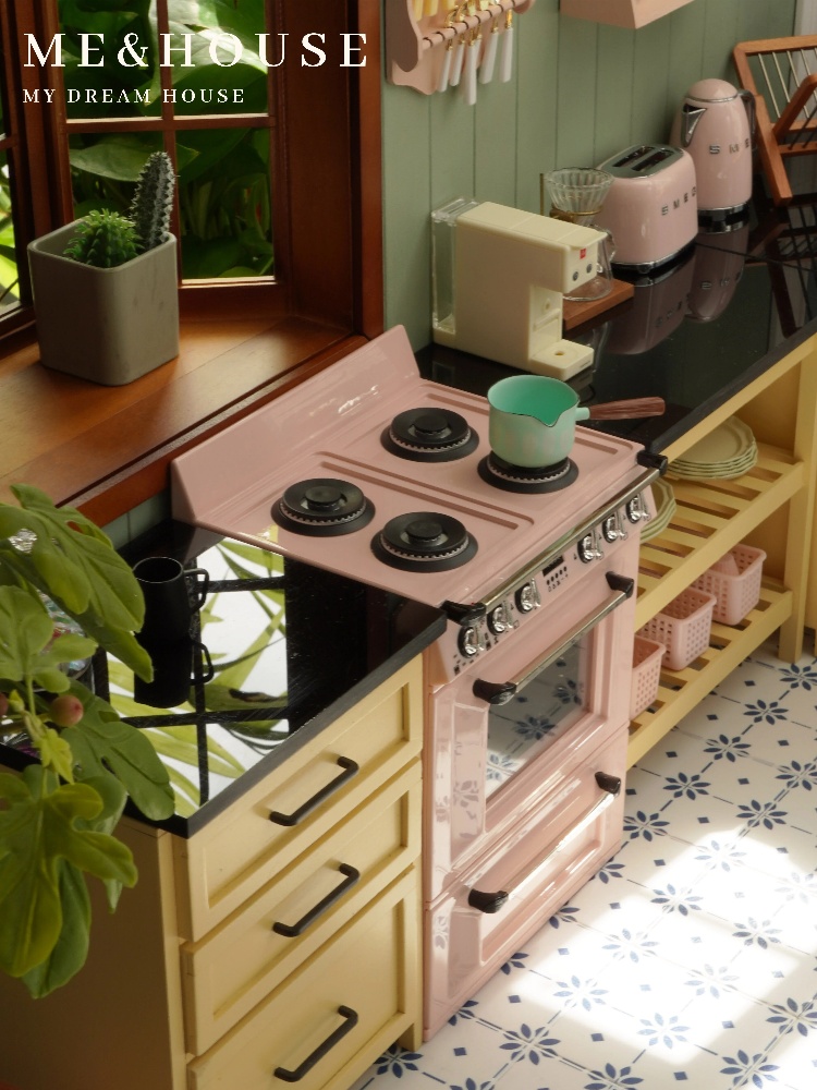 ドールハウス用の金属製ストーブ,ミニモデル,家具アクセサリー - Kitchen Uncle のレビューと価格