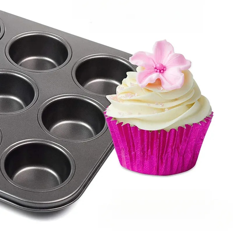 金箔カップケーキライナー100枚セット、多機能ケーキカップキ - Baking Kitchen Set のレビューと価格