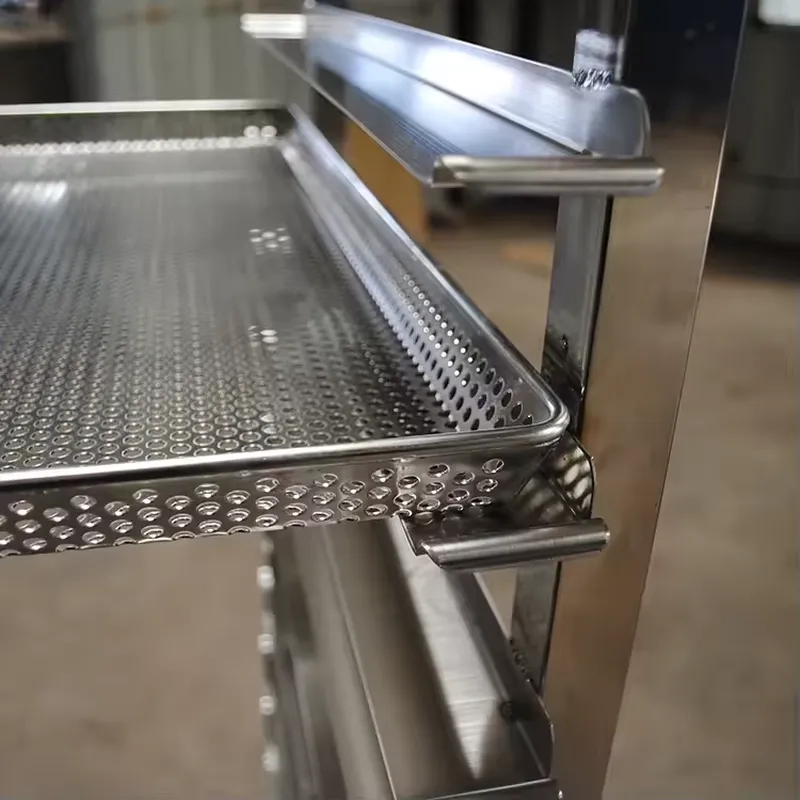15段式のステンレス製冷却ラック付きカート。取り外し可能なオ - Kitchen Baking Cart のレビューと価格