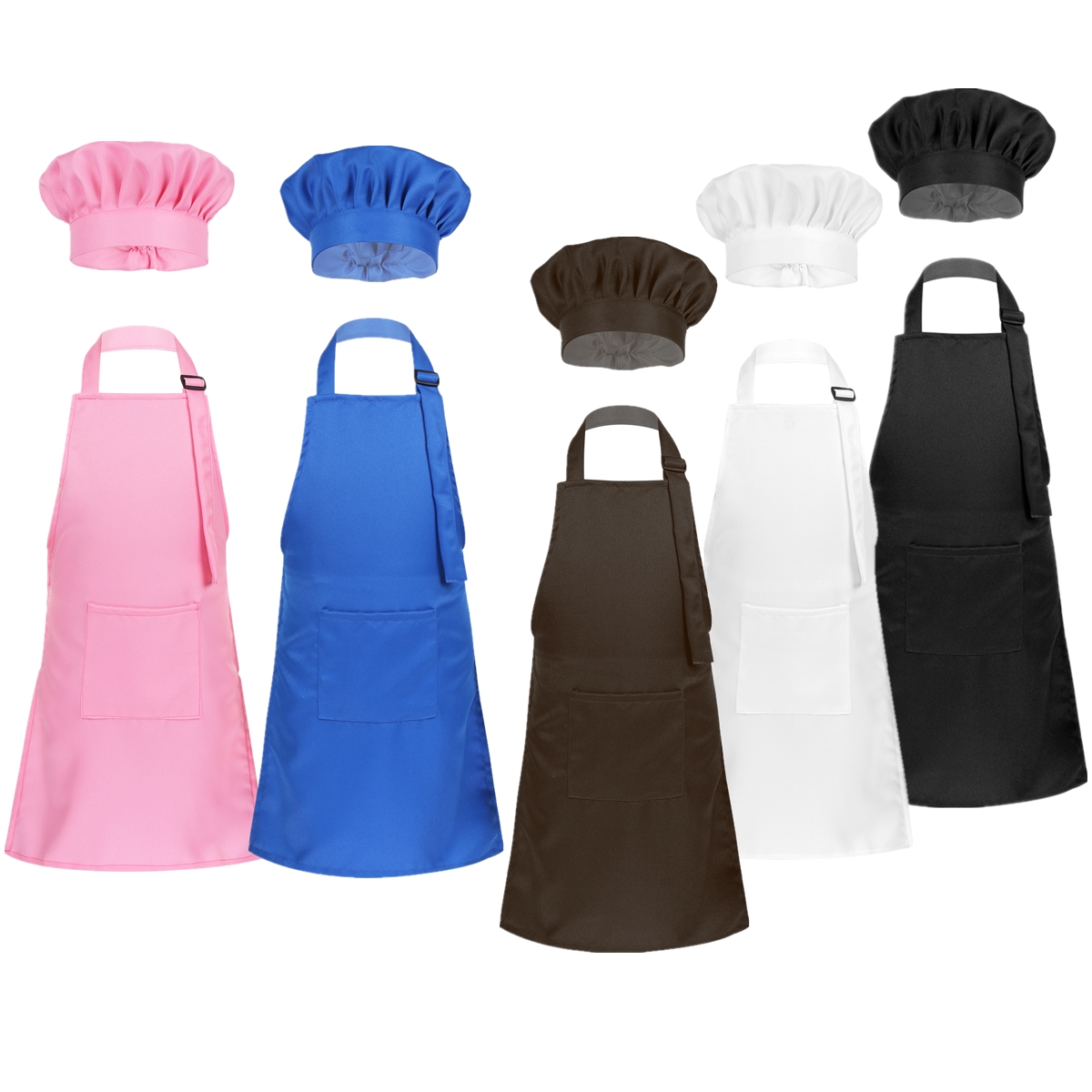 ユニセックス子供エプロン 調節可能なエプロンとシェフハットセ - Kitchen Kids Baking Set のレビューと価格